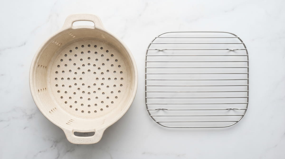 air fryer rack vs basket material comparison ceramic stainless safe
