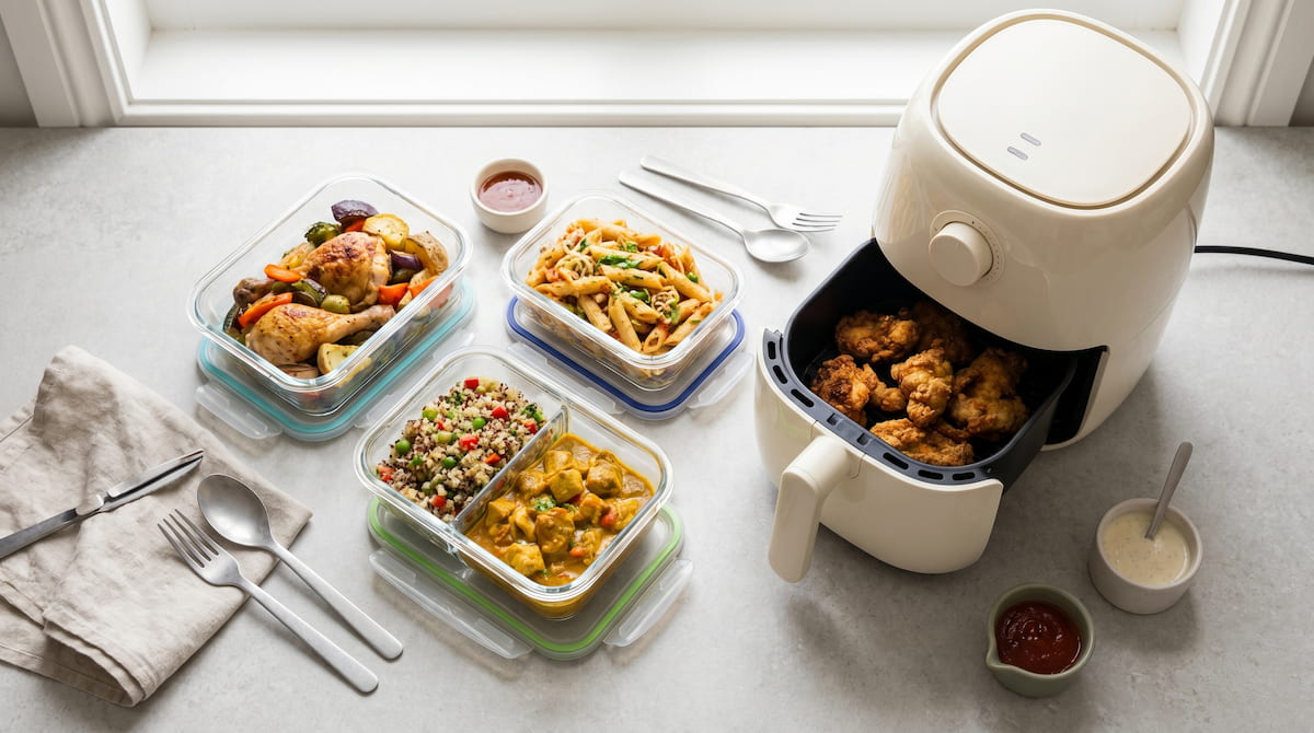 air fryer reheating food safely non toxic setup leftovers