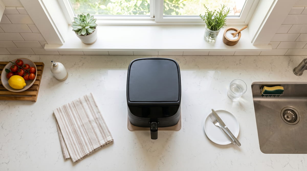do air fryers need ventilation safe placement kitchen counter setup