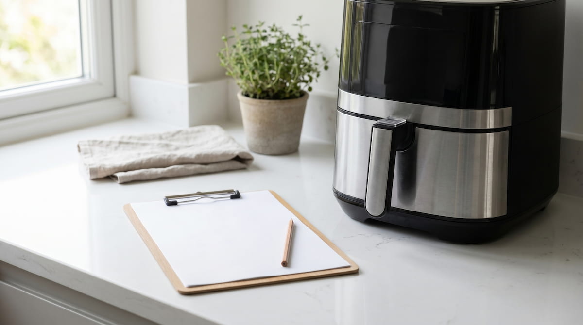 air fryer safety checklist for regular inspection and unsafe signs