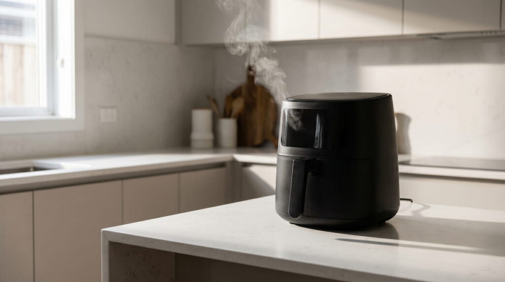 air fryer smell like burning plastic causes and safety guide