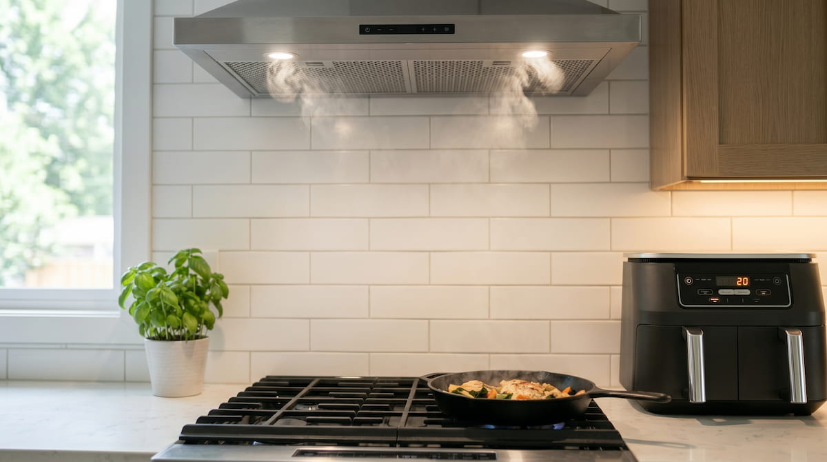 do air fryers need ventilation kitchen exhaust fan safe setup