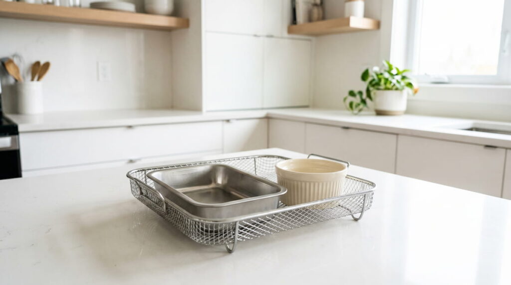 are air fryer baking pans safe stainless ceramic material guide