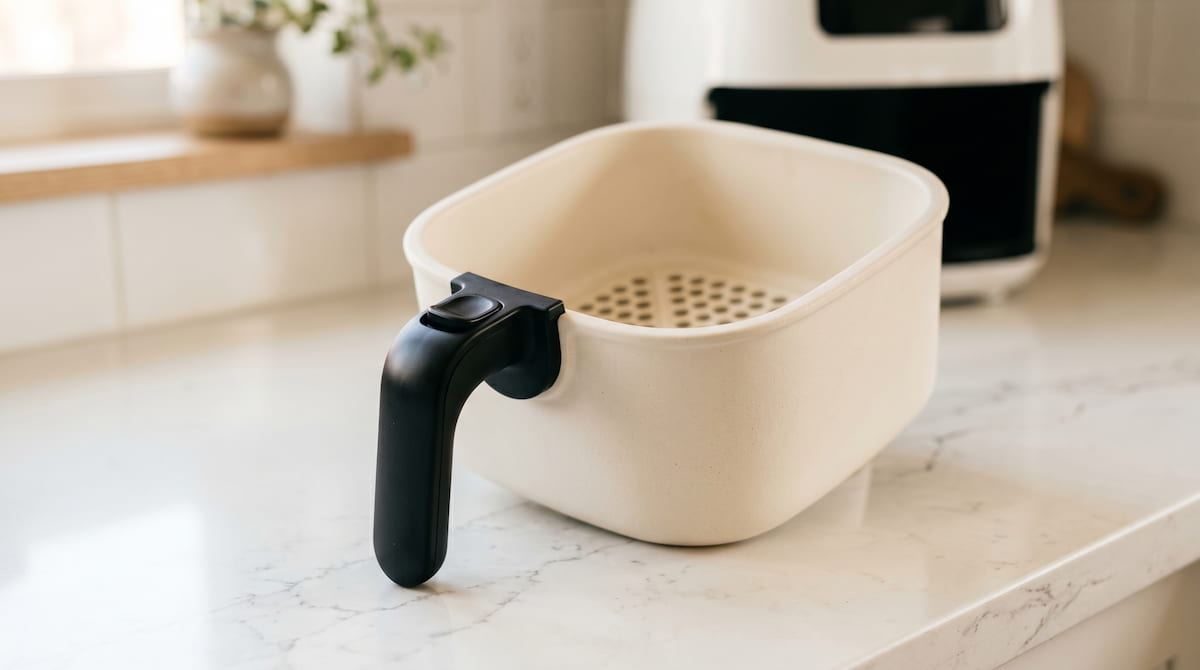 Ceramic air fryer basket — best choice for maintaining indoor air quality during cooking