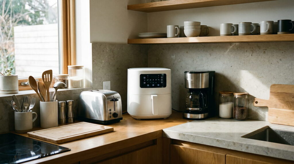 best compact air fryer small countertop non toxic kitchen