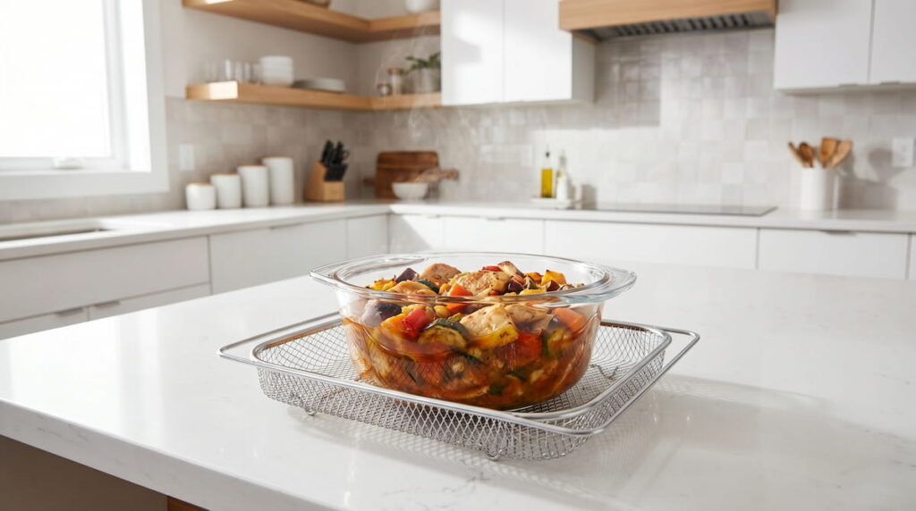 can you use glass bowl in air fryer safety check oven safe