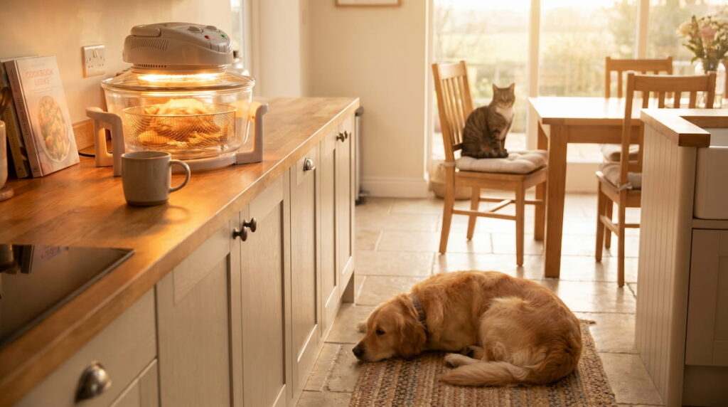 pet friendly kitchen air fryer with dog and cat safe cooking environment