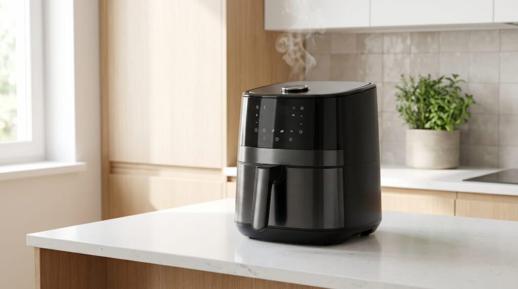 air fryer steam venting on kitchen counter carbon monoxide question
