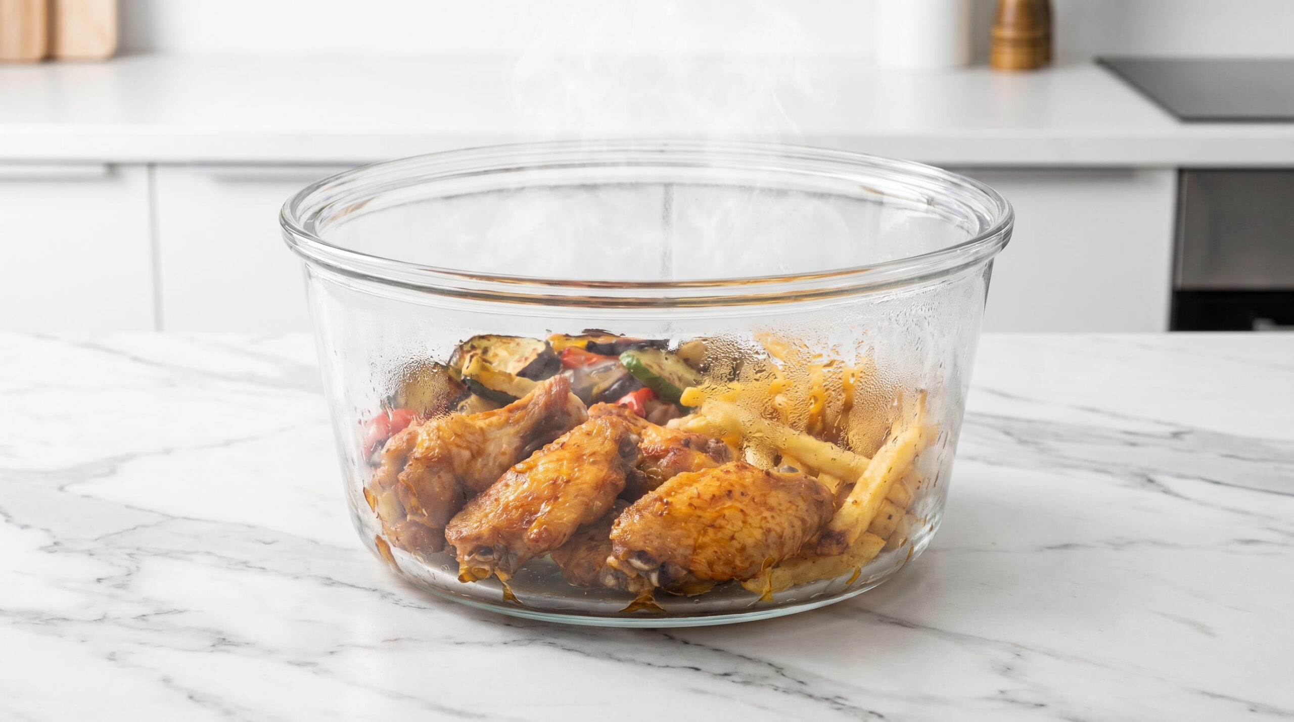 glass air fryer vs plastic air fryer transparent bowl