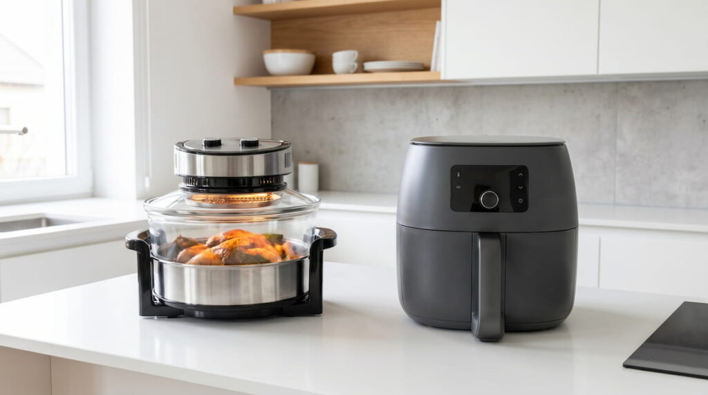 glass air fryer vs plastic air fryer safety comparison