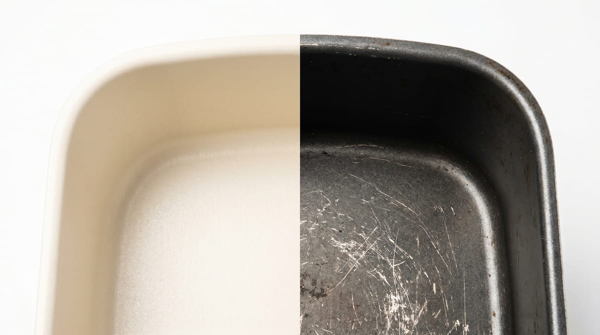 new vs old air fryer basket coating toxin release comparison