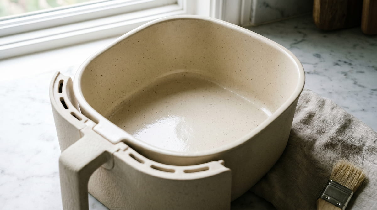 what to look for buying non toxic air fryer ceramic basket inspection