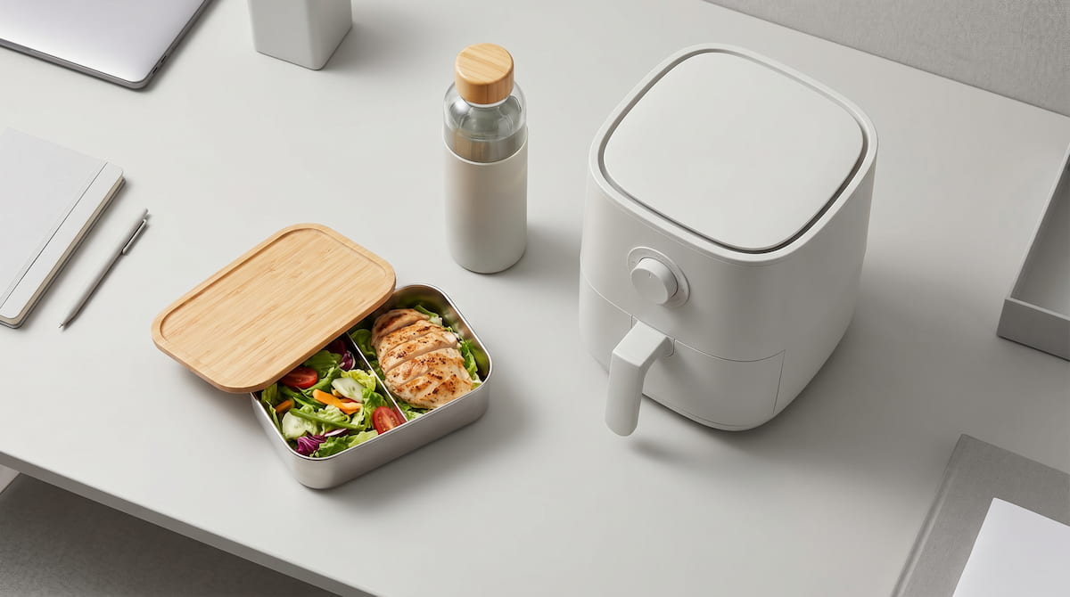 air fryer office breakroom compact safe setup