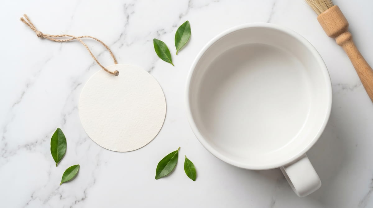 PTFE free certified label next to ceramic air fryer basket verification