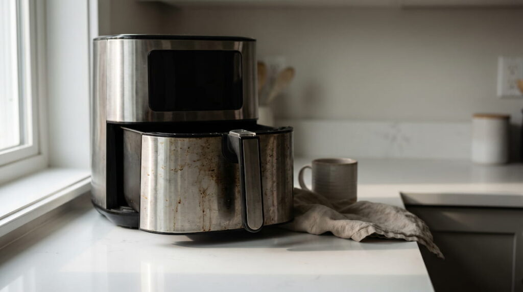 signs of a toxic air fryer coating PFAS chemical exposure guide