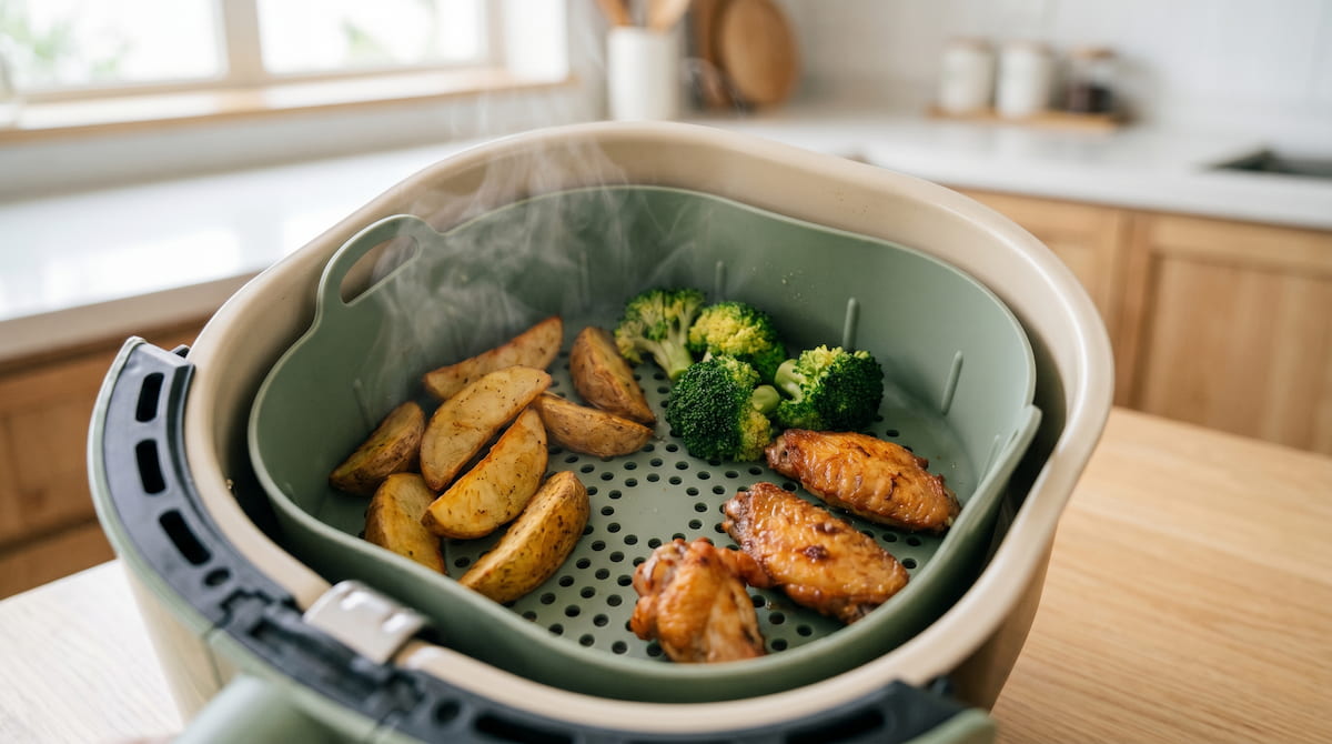 best silicone air fryer liners perforated food grade safe