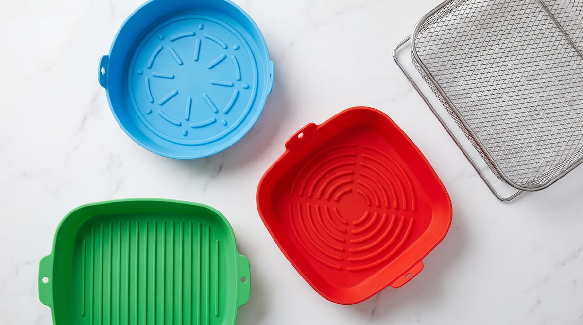silicone air fryer liner sizes non toxic comparison