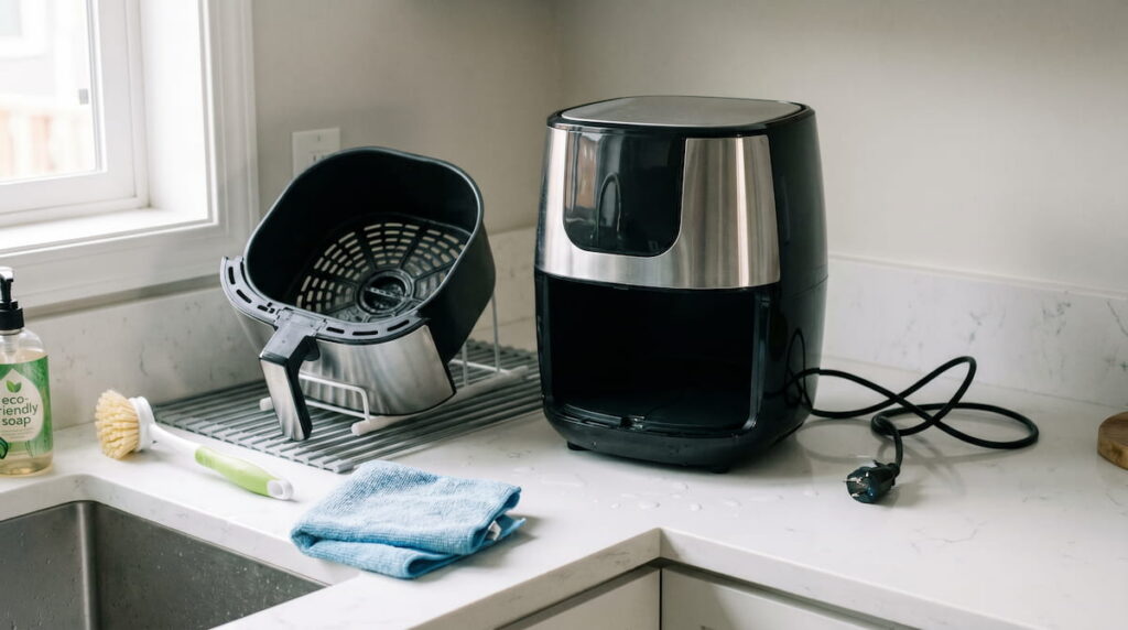 why does air fryer smell after cleaning causes and fixes guide